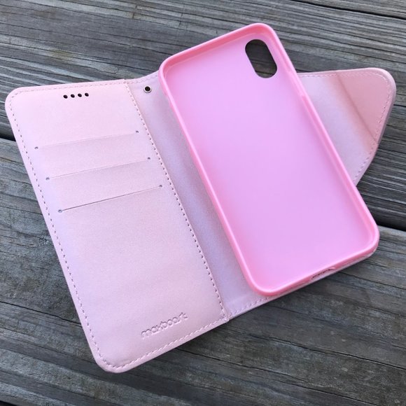 Maxboost iPhone X Wallet Case Cover Pocket Magneti - Picture 7 of 8